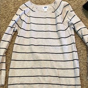 Striped maternity sweater
